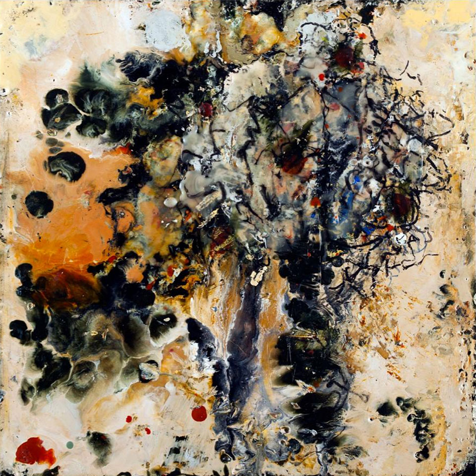 Pieces 10 - 16 in. x 16 in. - Encaustic Mixed Media on Panel
